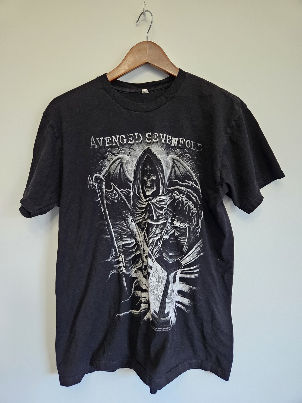 Avenged Sevenfold Black Graphic Short Sleeve Tee